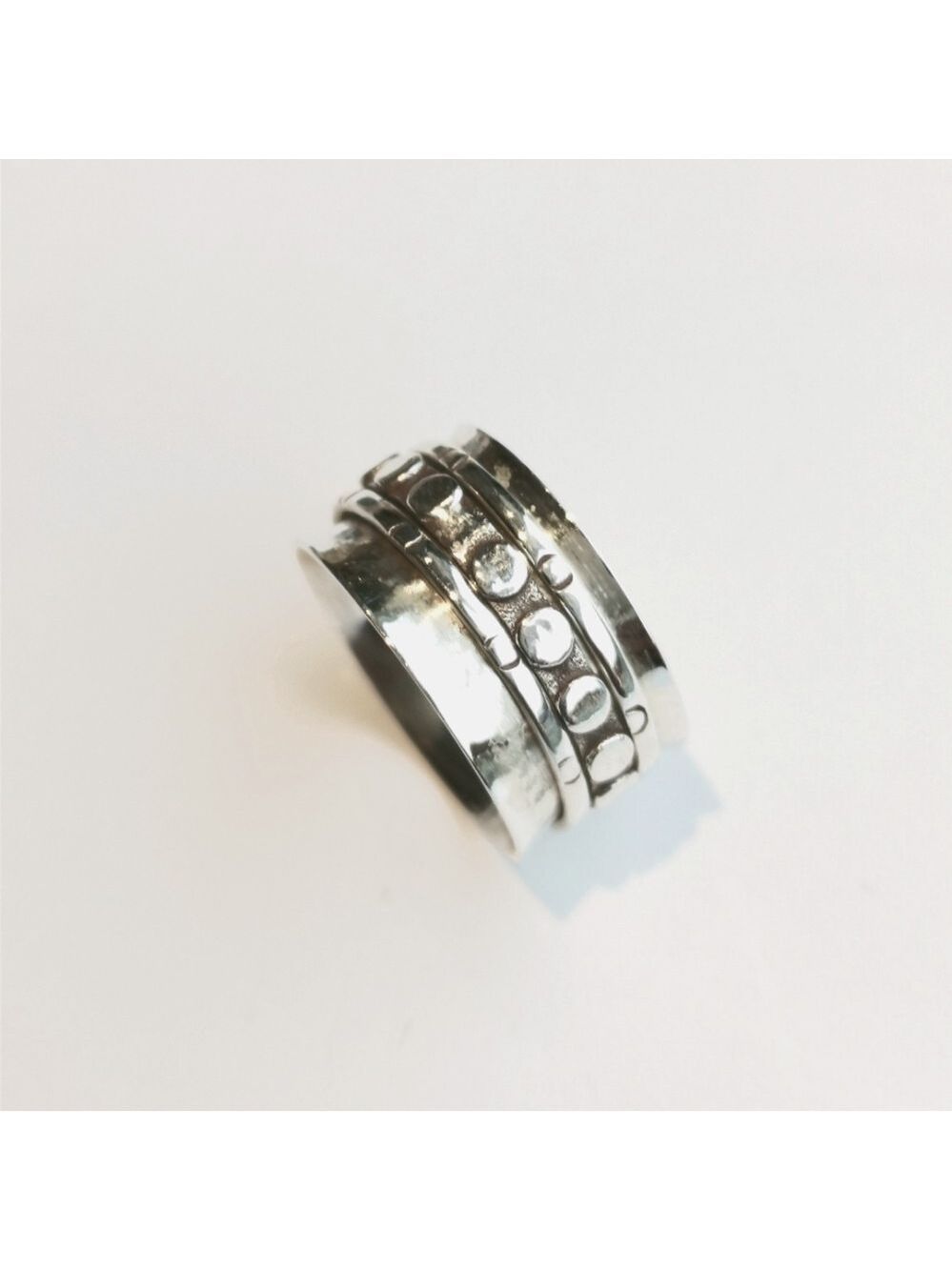 Sterling Silver spinning spinner meditation ring sz 7 NEW